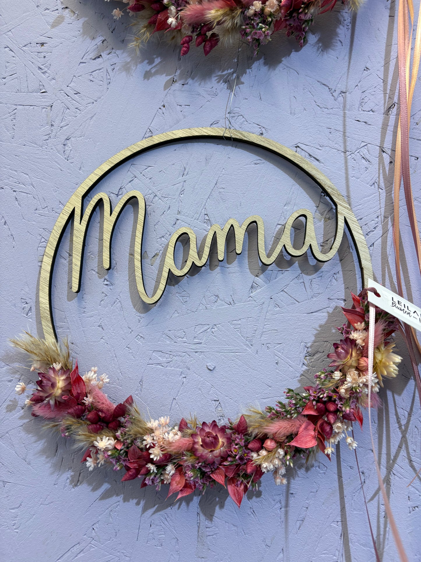 Trockenblumenring Mama